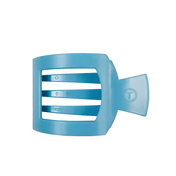 Teleties Square Flat Hair Clip Summer Sky - Large Teleties