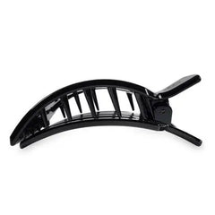 Teleties Square Flat Jet Black Hair Clip Teleties