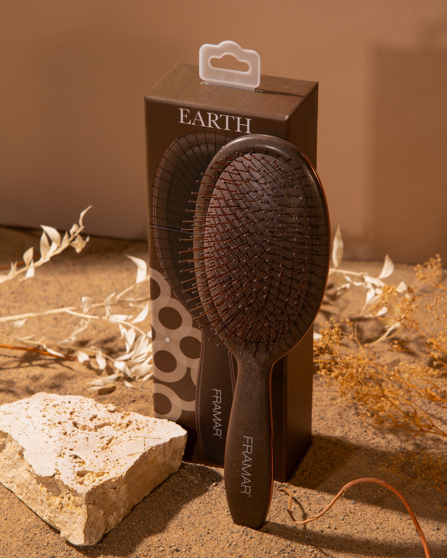 Framar Terra Wheat Fibre Detangle Brush Earth