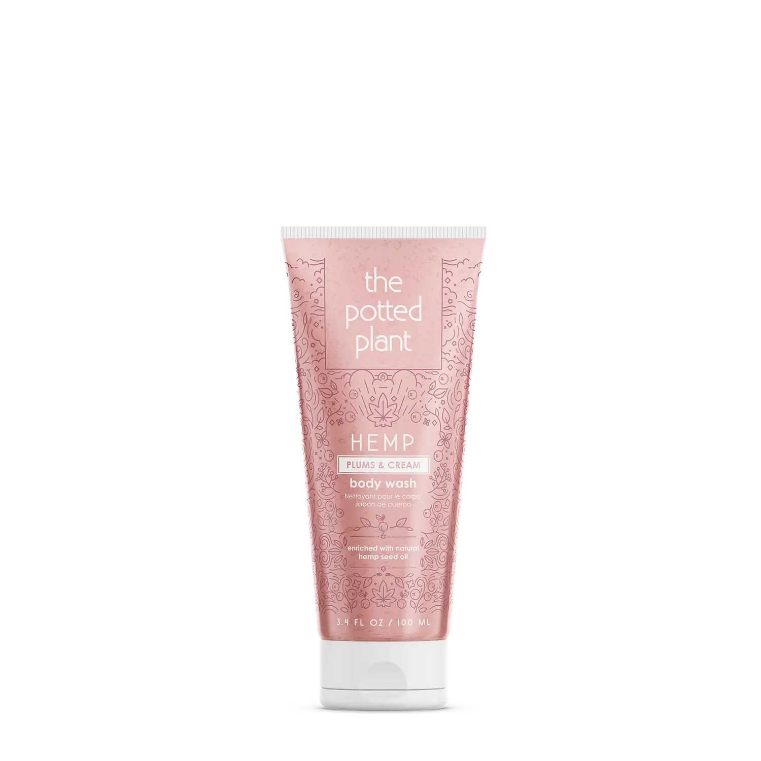 The Potted Plant Plums & Cream Body Wash 3.4 oz. The Potted Plant