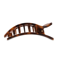 Teleties Rectangle Flat Tortoise Hair Clip Large - PinkPro Beauty Supply