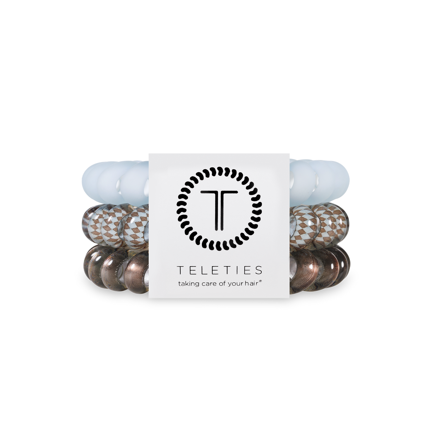 Teleties Hair Ties Large Truly Taupe - 3 Pack
