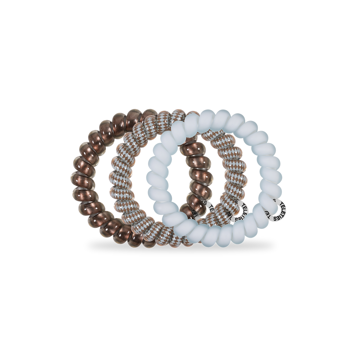 Teleties Hair Ties Large Truly Taupe - 3 Pack