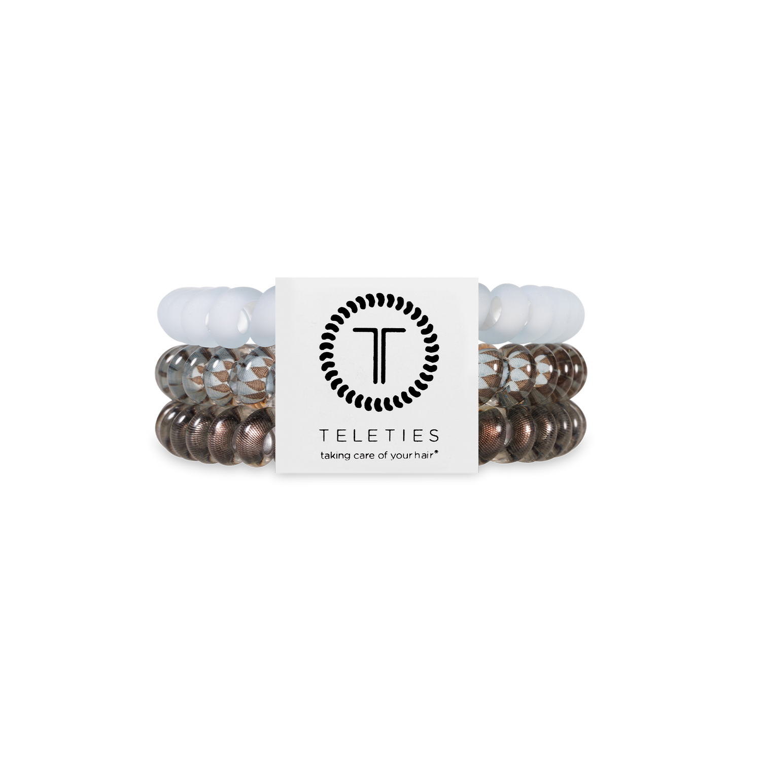 Teleties Hair Ties Truly Taupe - 3 Pack Small