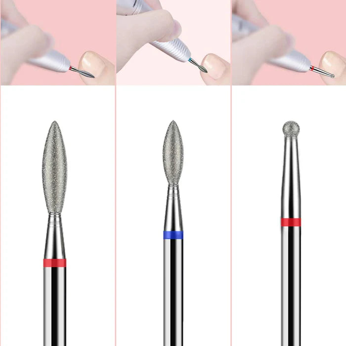 MelodySusie Tungsten/Diamond Carbide Nail Drill Bits Set (7 pieces) - PinkPro Beauty Supply