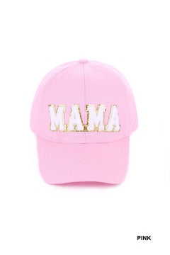 ZenanaChenille Patch Mama Cap - Ash Pink - PinkPro Beauty Supply
