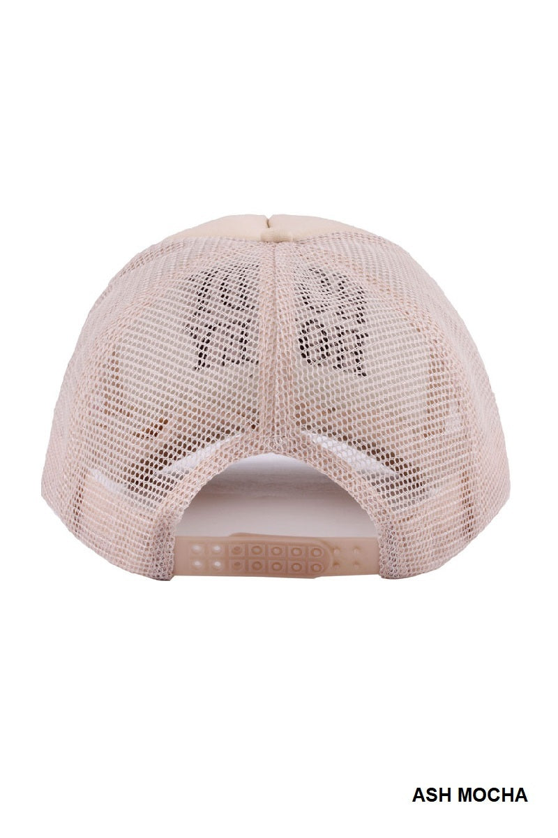 Trucker Hat Howdy Honey - Ash Mocha