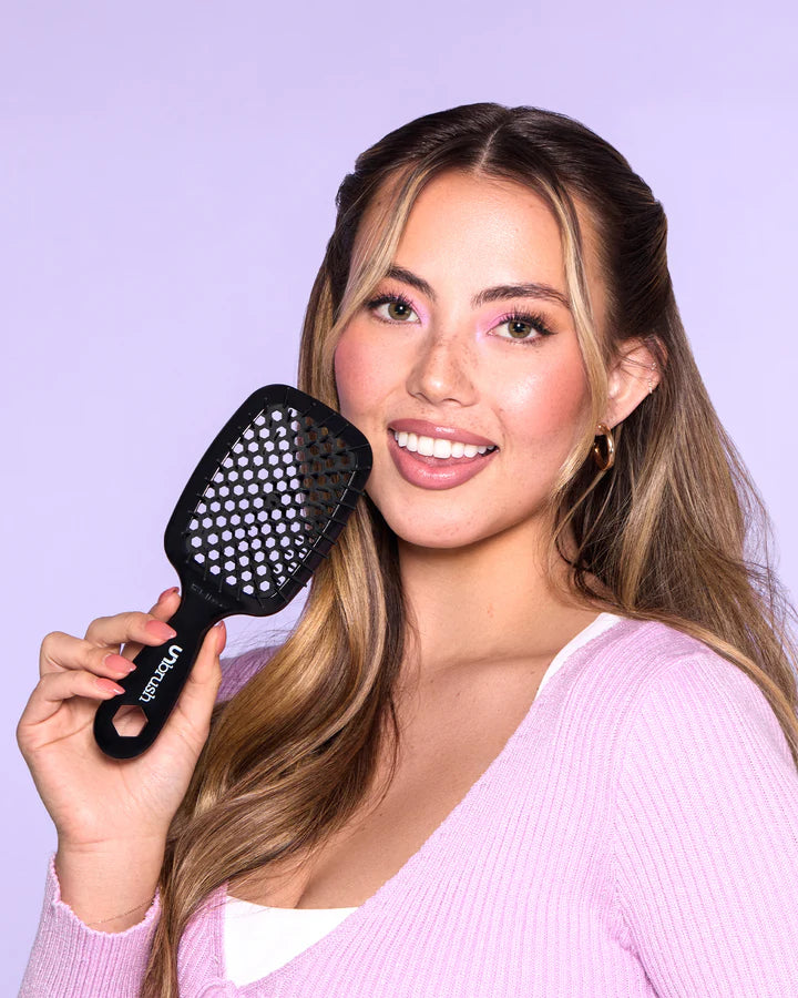 UNbrush Detangling Regular Hair Brush - Midnight