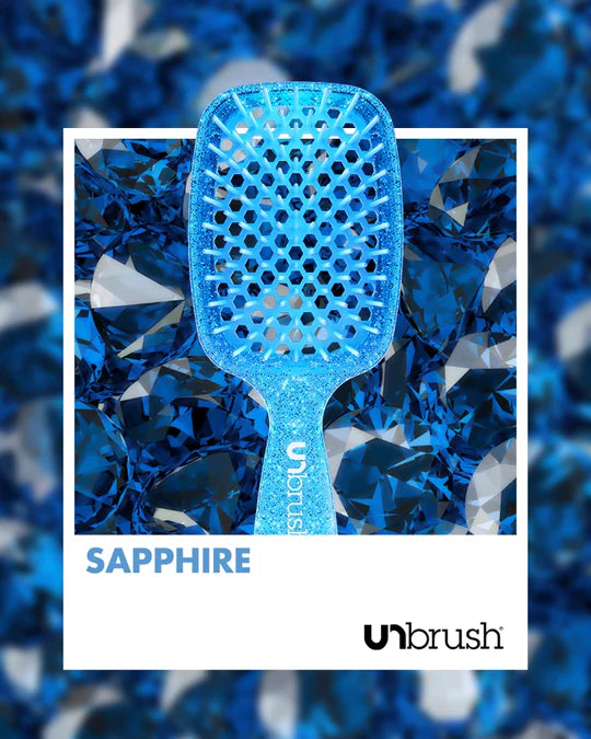 UNbrush Detangling Regular Hair Brush Glitter - Sapphire