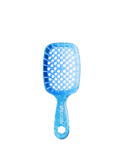 UNbrush Detangling Hair Brush Mini Glitter - Sapphire
