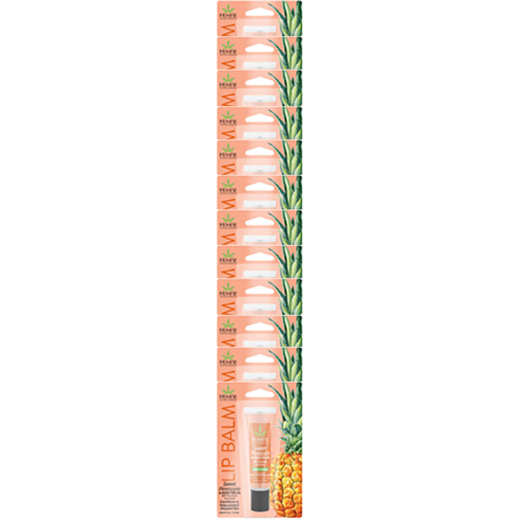 Hempz Sweet Pineapple Herbal Lip Balm Shelf Strip