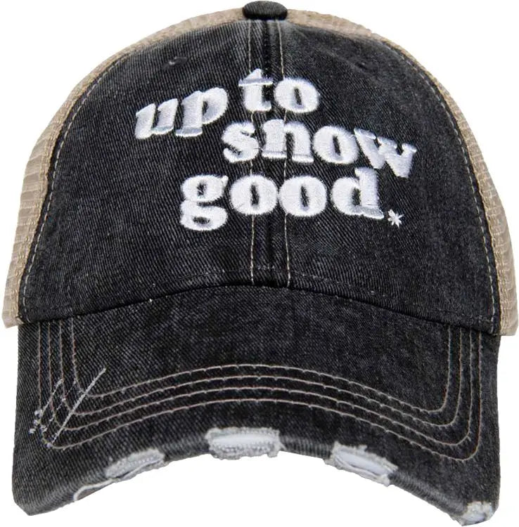 Up to Snow Good Trucker Hat PinkPro Beauty Supply