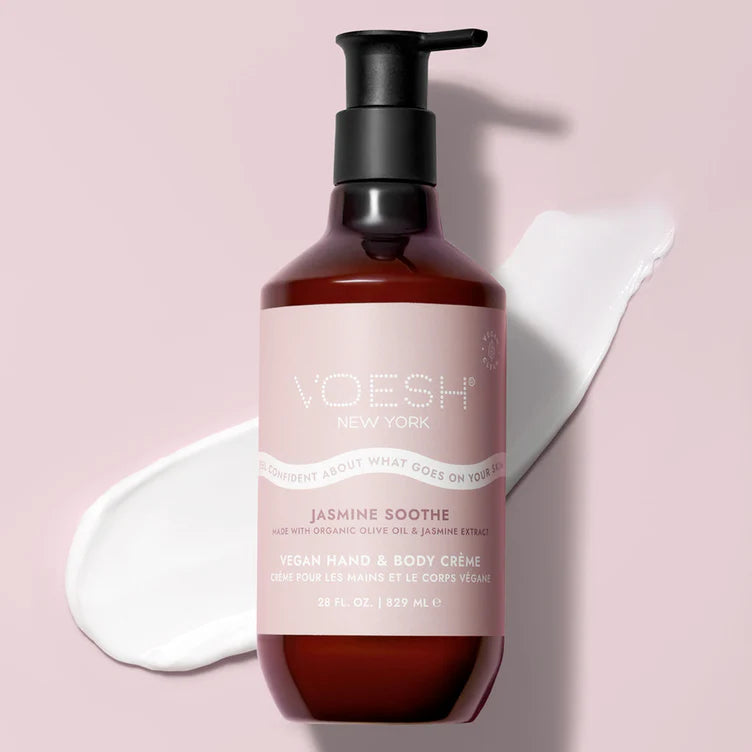 Voesh Vegan Body & Hand Creme - Jasmine Soothe 28 oz.