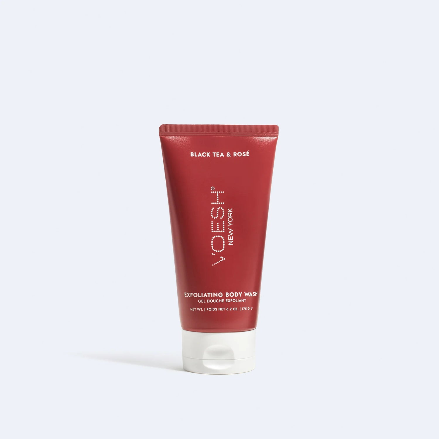 Voesh Exfoliating Body Wash Black Tea & Rosé - Sugar Scrub with Plant-Derived AHAs - 6.2 oz.
