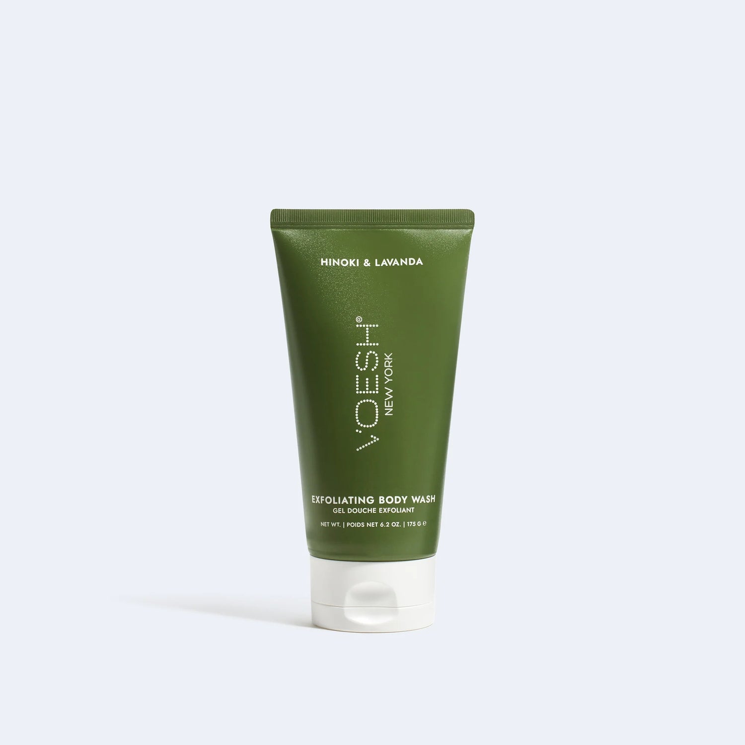 Voesh Exfoliating Body Wash Hinoki & Lavanda - Sugar Scrub with Plant-Derived AHAs - 6.2 oz.