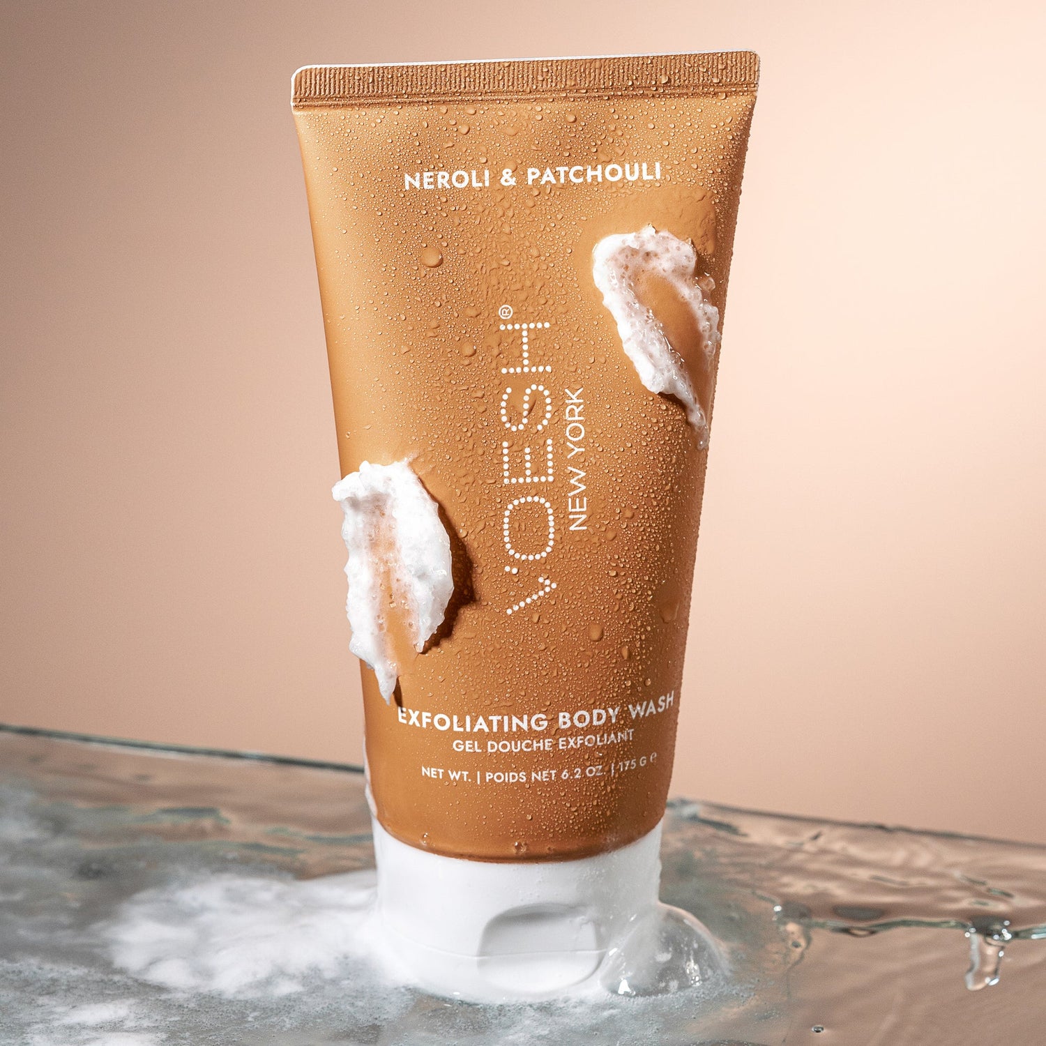 Voesh Exfoliating Body Wash Neroli & Patchouli - Sugar Scrub with Plant-Derived AHAs - 6.2 oz.