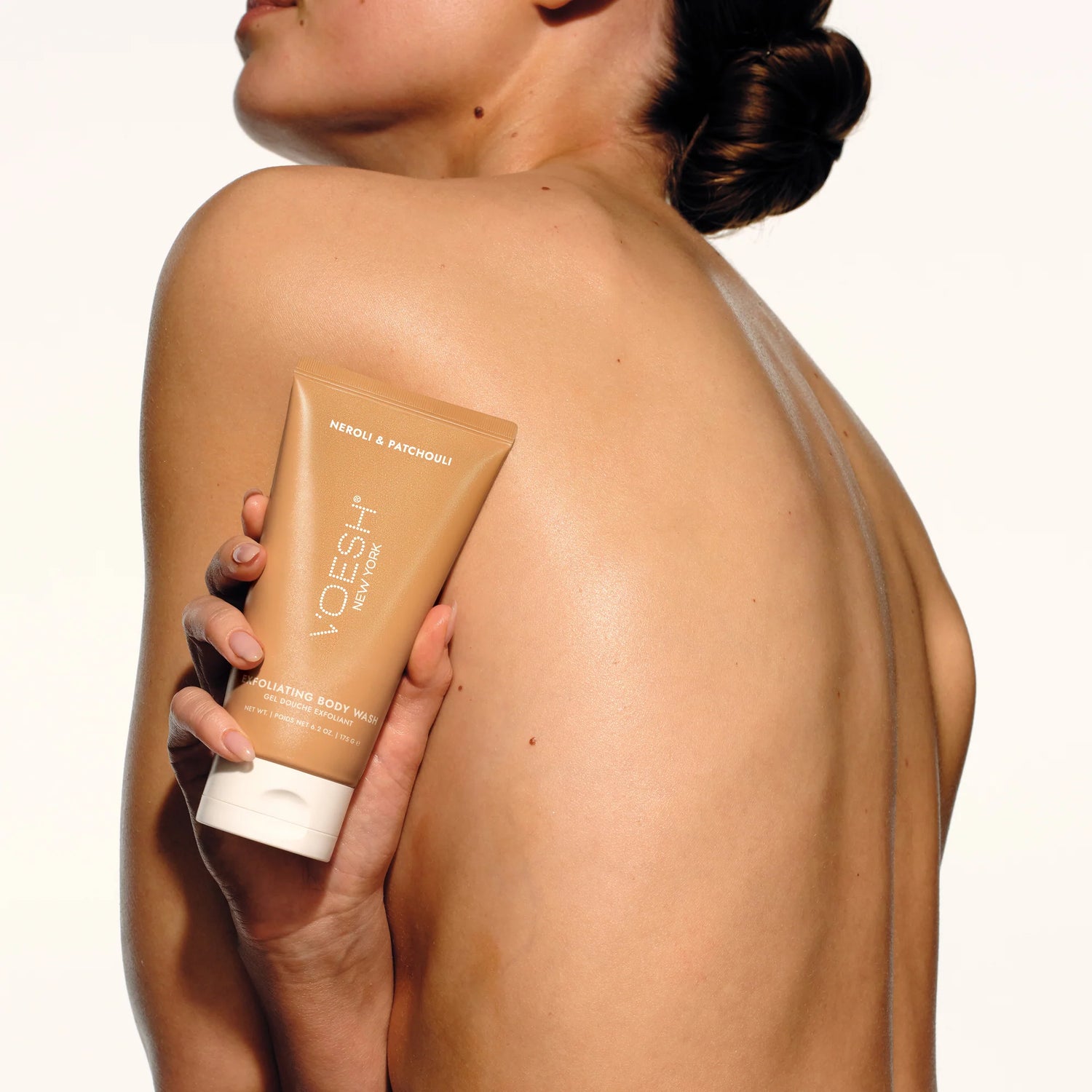 Voesh Exfoliating Body Wash Neroli & Patchouli - Sugar Scrub with Plant-Derived AHAs - 6.2 oz.