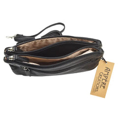 Vegan Black Leather Wristlet PinkPro Beauty Supply