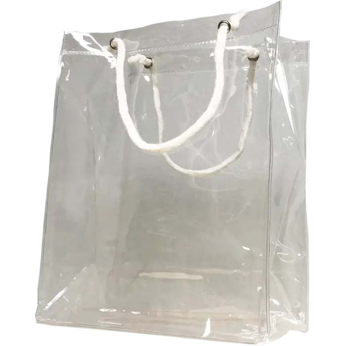 Vinyl Rope Handle Clear Bag PinkPro Beauty Supply