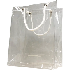 Vinyl Rope Handle Clear Bag PinkPro Beauty Supply