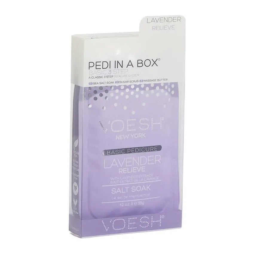 Voesh Pedi In A Box - 3 Step Lavender Relieve Voesh New york