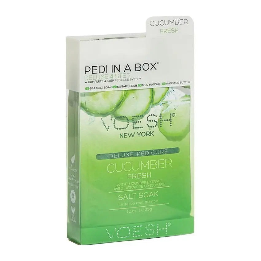 Voesh Pedi In A Box Deluxe 4 Step Cucumber Fresh Voesh New york