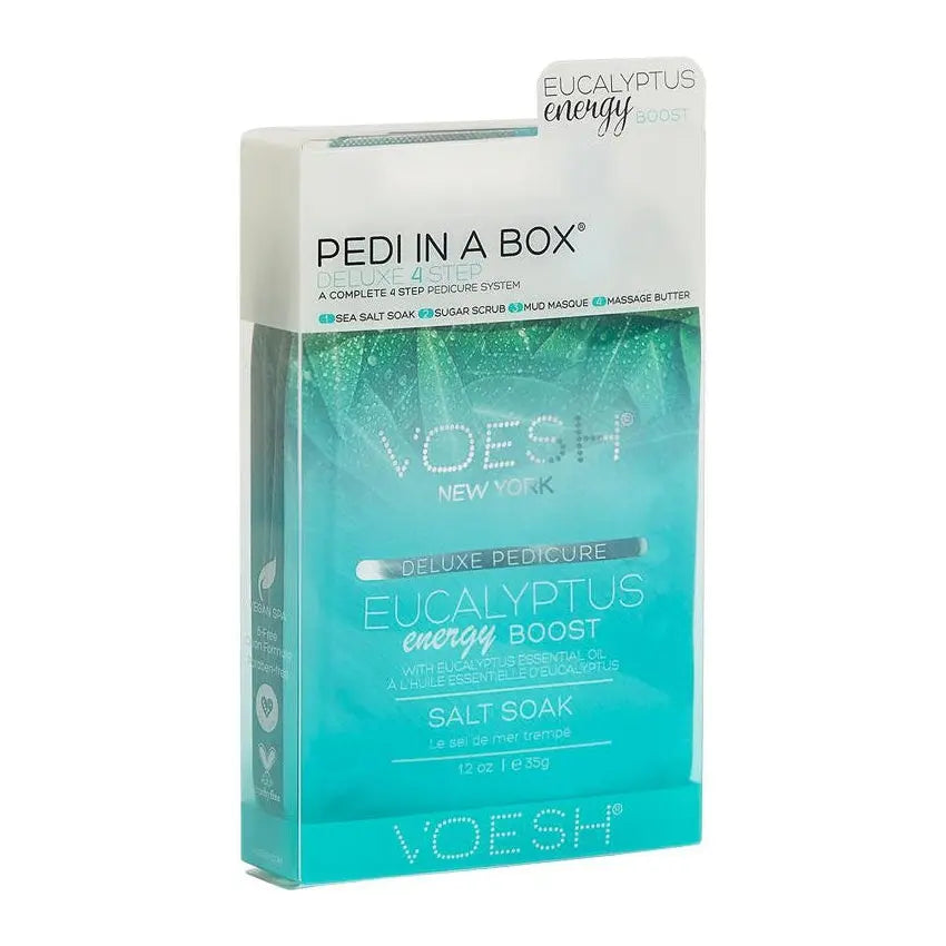 Voesh Pedi In A Box Deluxe 4 Step Eucalyptus Boost Voesh New york