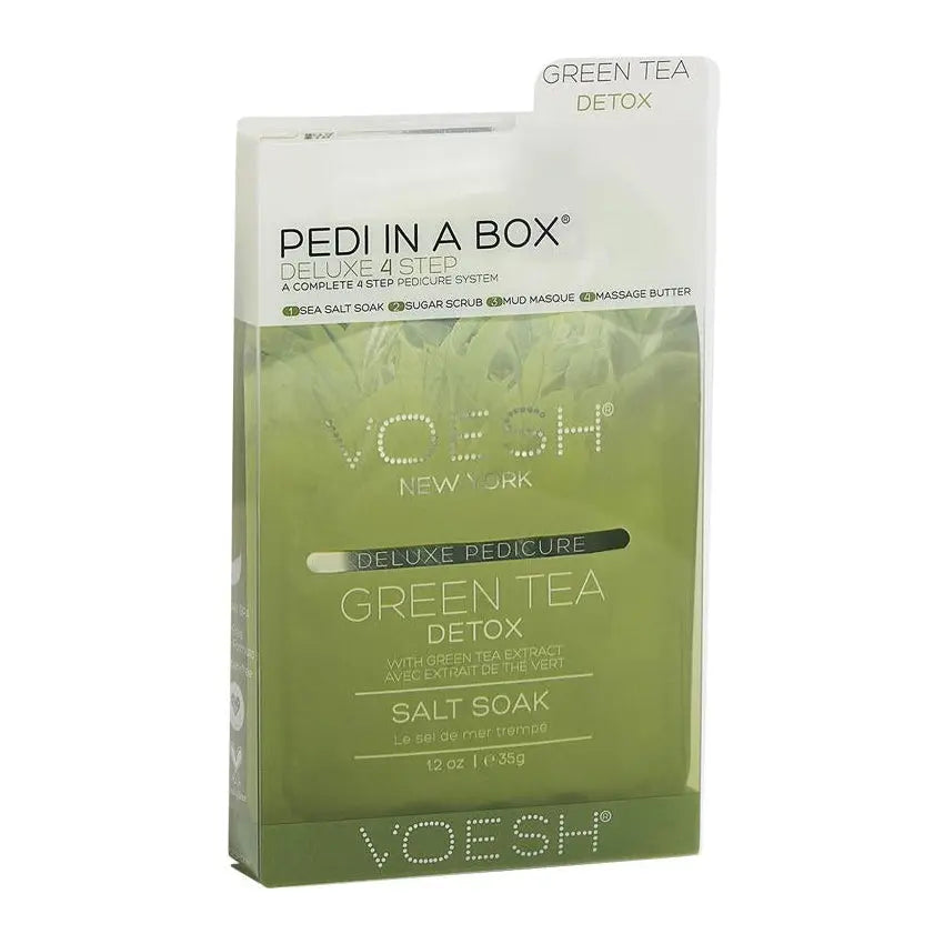 Voesh Pedi In A Box Deluxe 4 Step Green Tea Detox Voesh New york