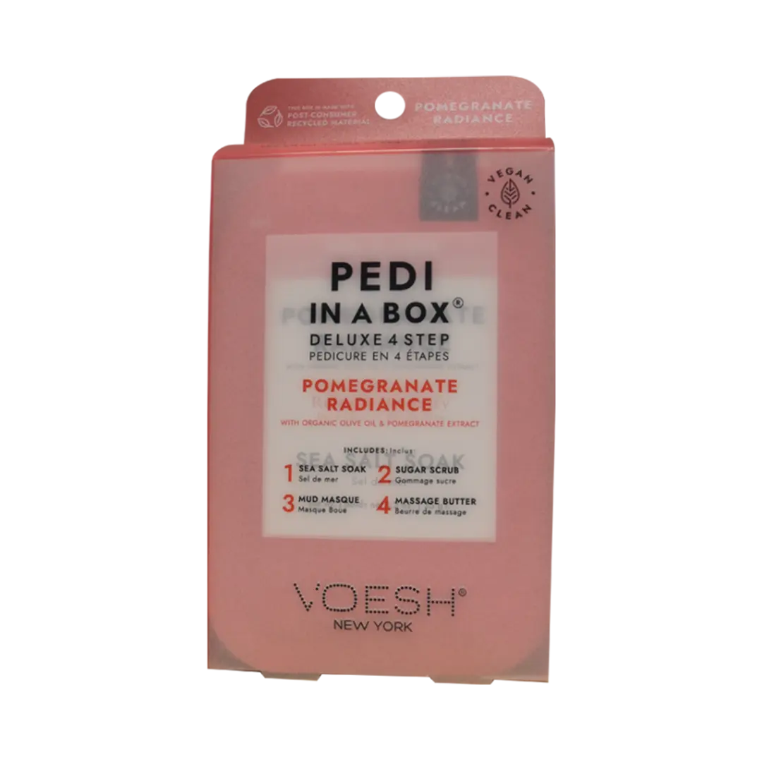 Voesh Pedi In a Box - 4 Step - Pomegranate Voesh New york