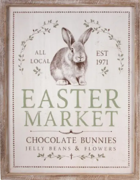 Wall Decor Easter Market Gift