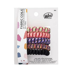 Wet Brush Pro Fabric Coils 5 Count Patterned Wet Brush