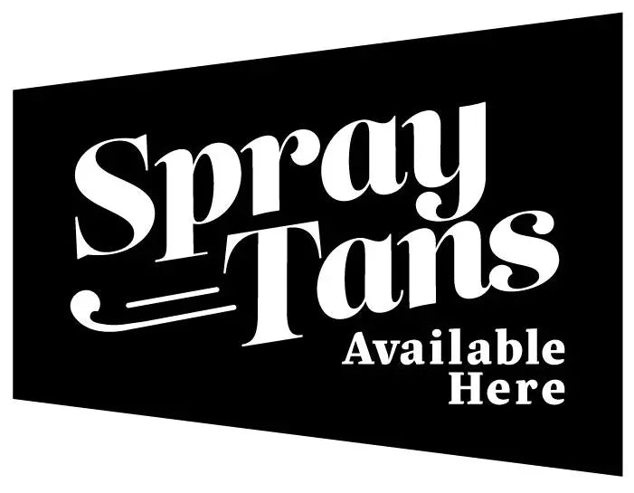 Window Sticker Spray Tans Available Here PinkPro Beauty Supply