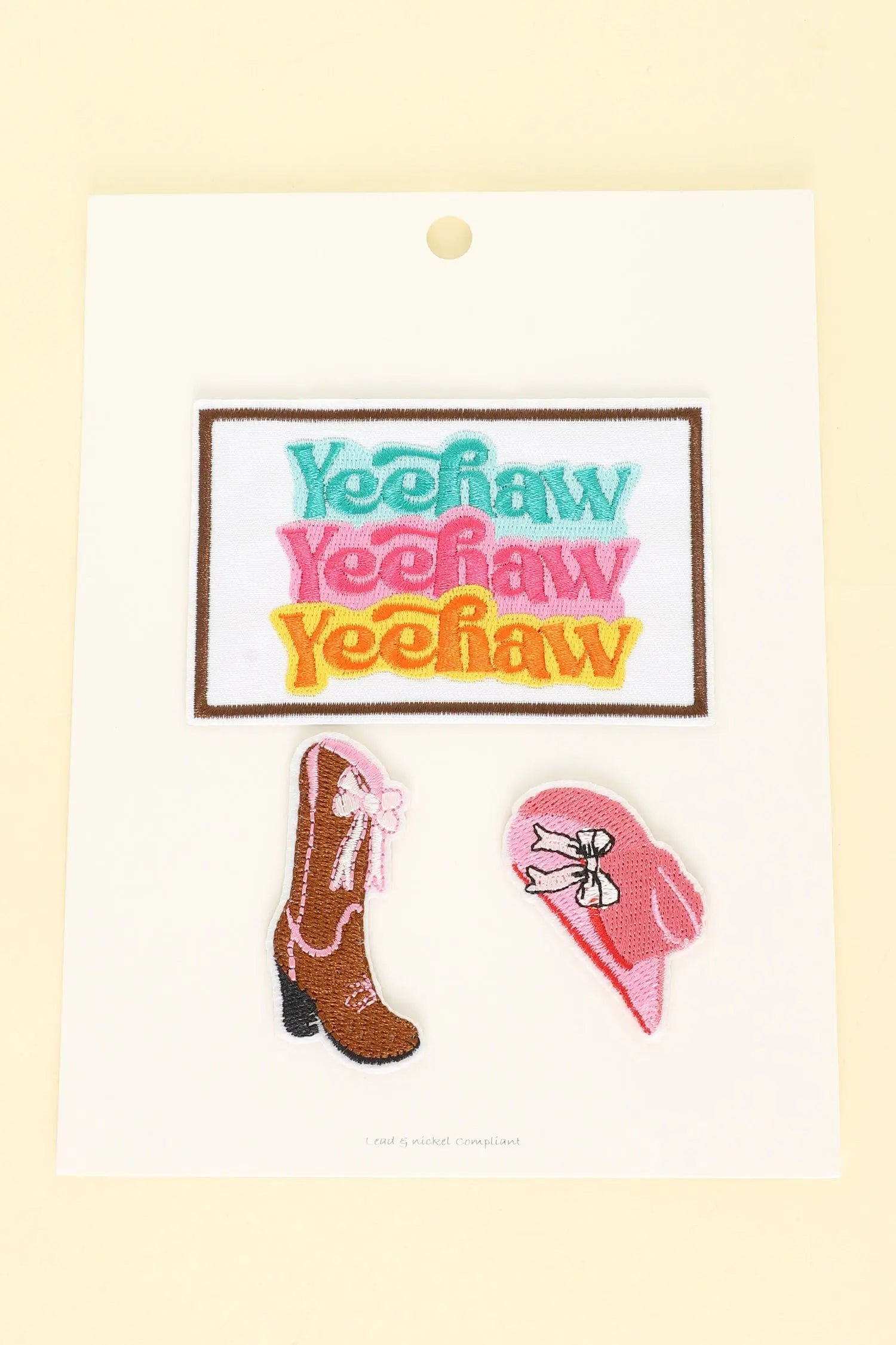 Yeehaw Patch Set PinkPro Beauty Supply