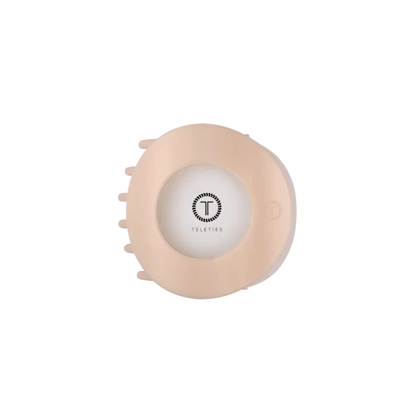 Teleties Flat Circle Clip Medium - Almond Beige