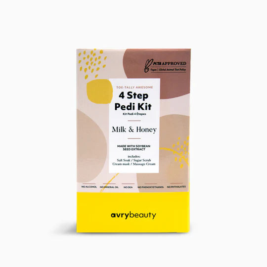 Avry 4 Step Pedi Kit-Milk & Honey