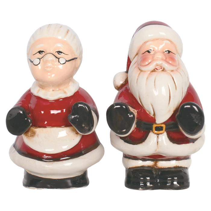 Mr. & Mrs. Claus Salt & Pepper Shaker Set