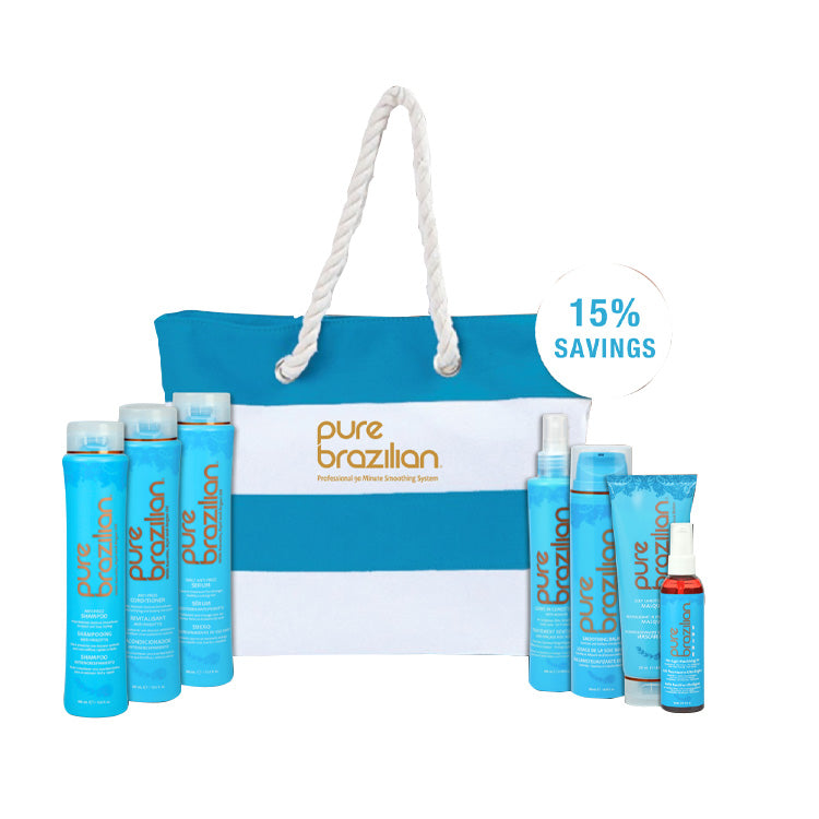 Pure Brazilian Summer Tote Bundle 8 Piece - PinkPro Beauty Supply