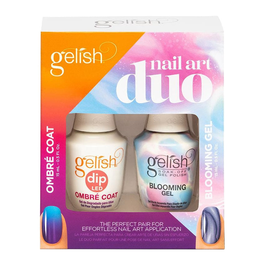 Gelish Ombre Coat & Blooming Gel Nail Art Duo