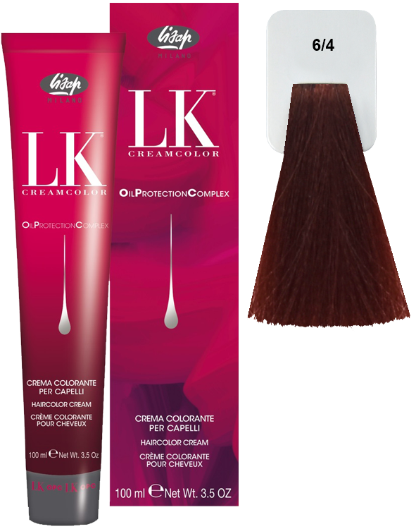 Lisap LK OPC Permanent Color 6/4 - PinkPro Beauty Supply