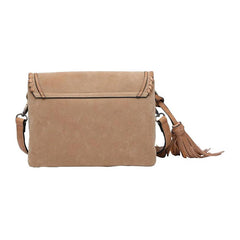 Jen & Co. Suede Crossbody with Tassel Tan DISCO Jen & Co.