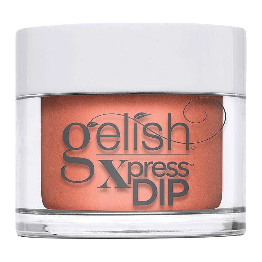 Dip Gelish Xpress 1.5 oz. Colorete naranja aplastado