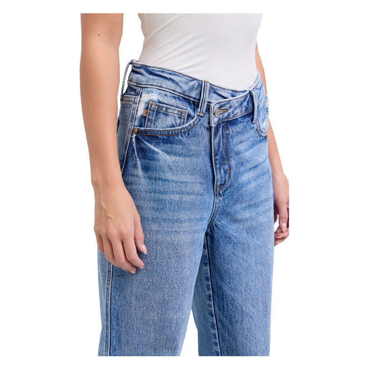 Judy Blue Magic Criss-Cross Dad Jean