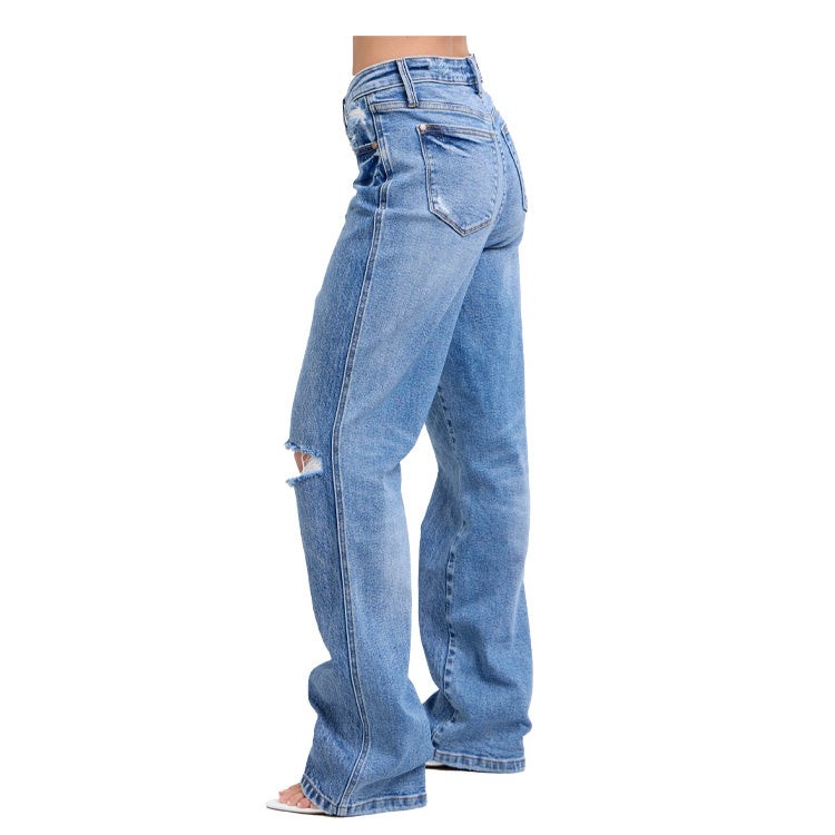 Judy Blue Magic Criss-Cross Dad Jean