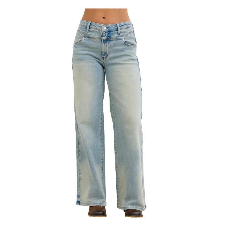 Judy Blue High-Waisted Column Straight Jeans