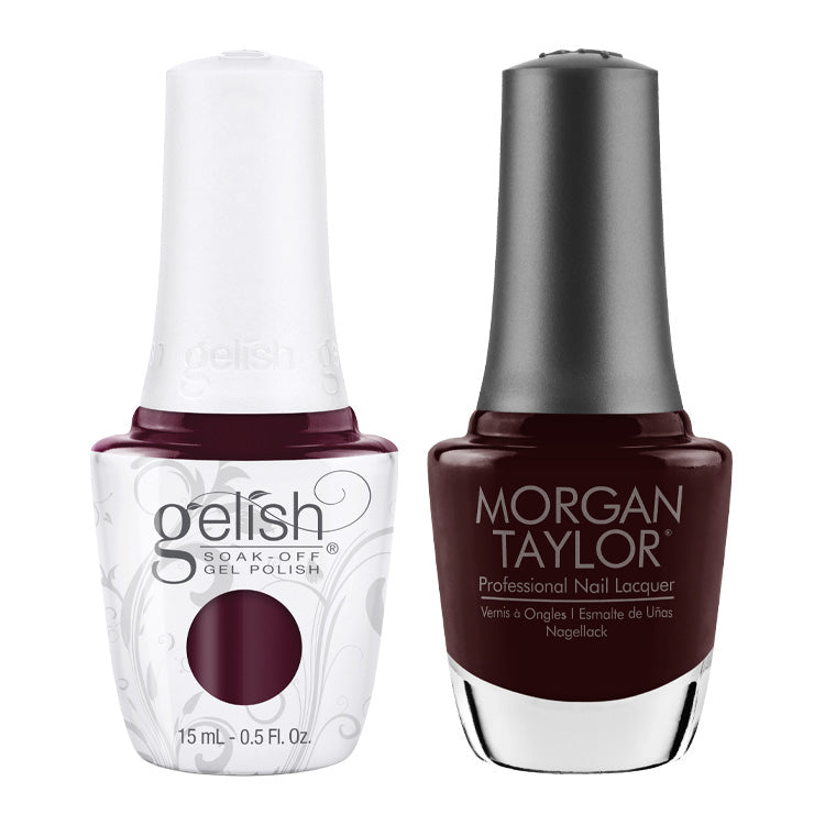 Gelish & Morgan Taylor Duo - Black Cherry Berry .5 oz
