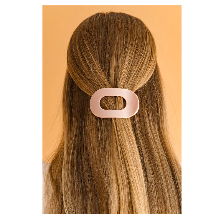 Teleties Flat Pearly Pink Hair Clip