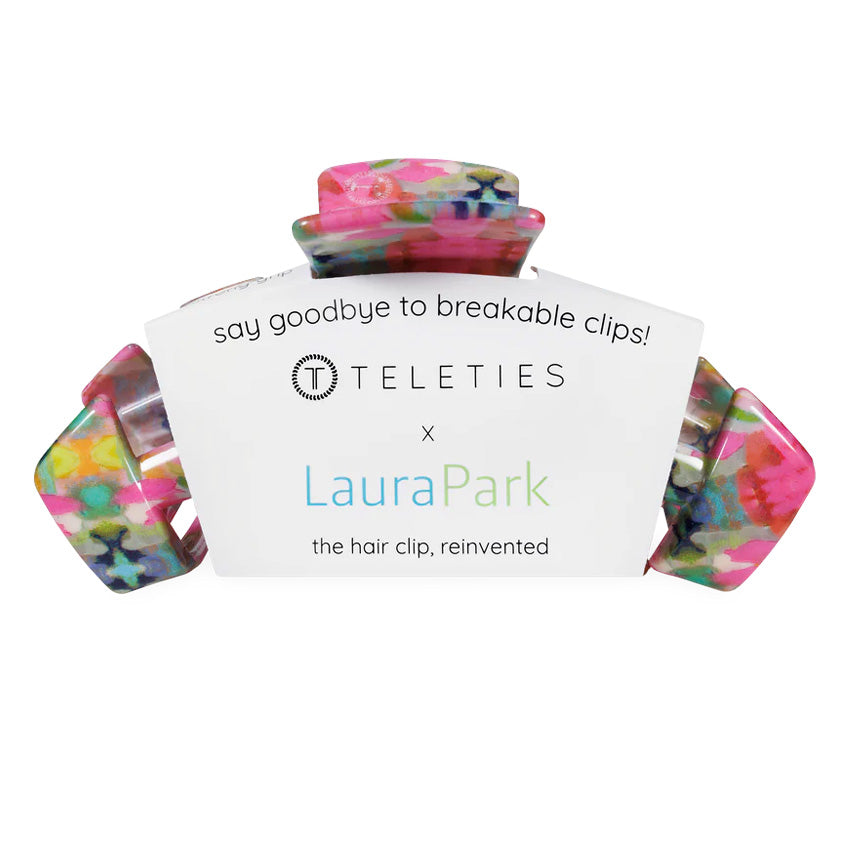 Teleties x Laura Park Classic Fuschia Dream Hair Clip Large