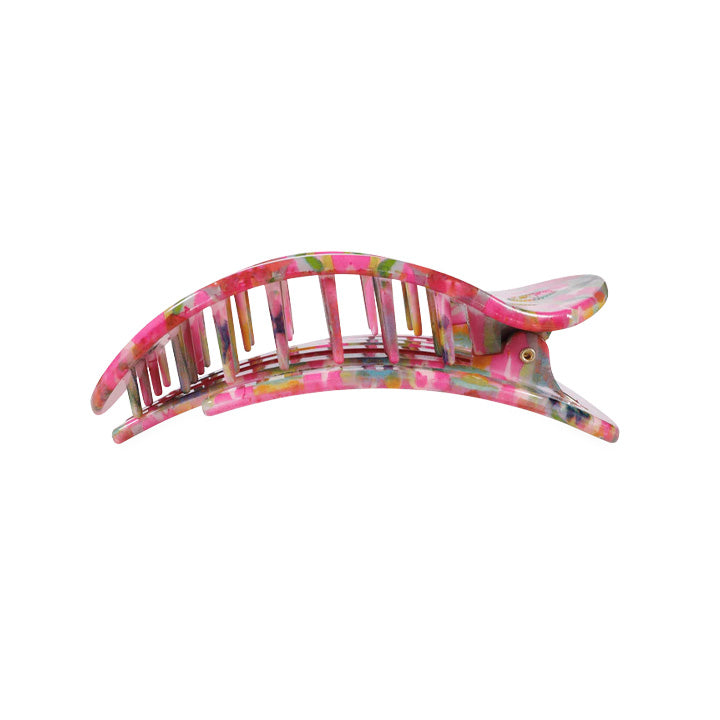 Teleties x Laura Park Flat Fuschia Dream Hair Clip Medium