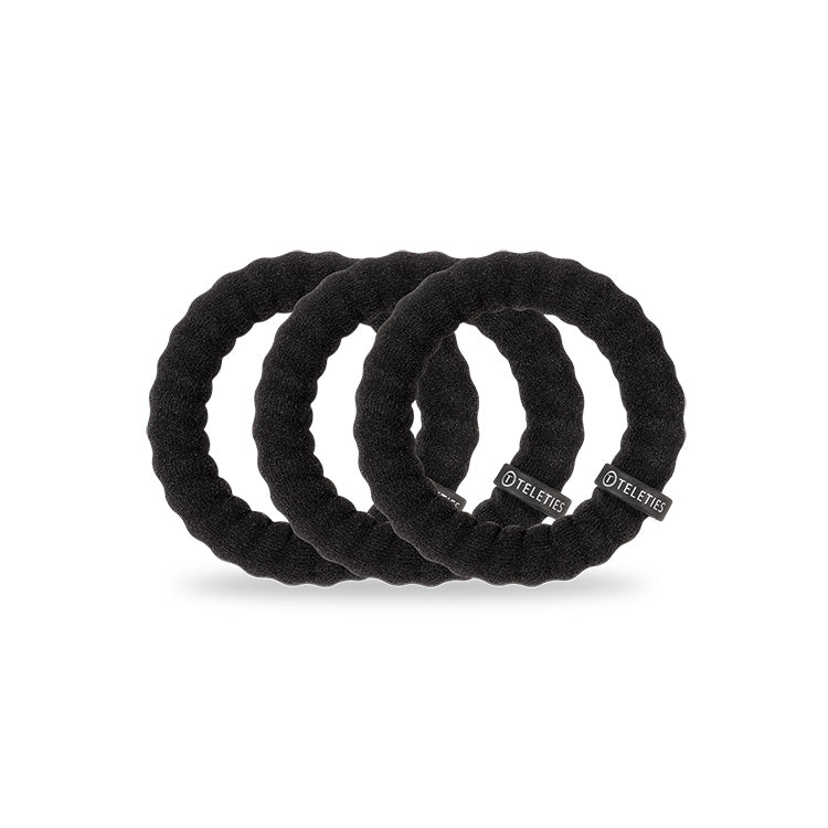 Teleties Nylon Large 3 Pack - Jet Black