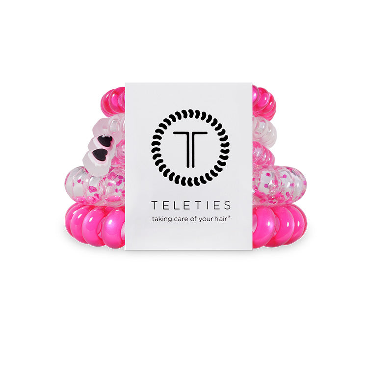 Teleties Hair Ties Mixed Flirt Alert- 5 Pack